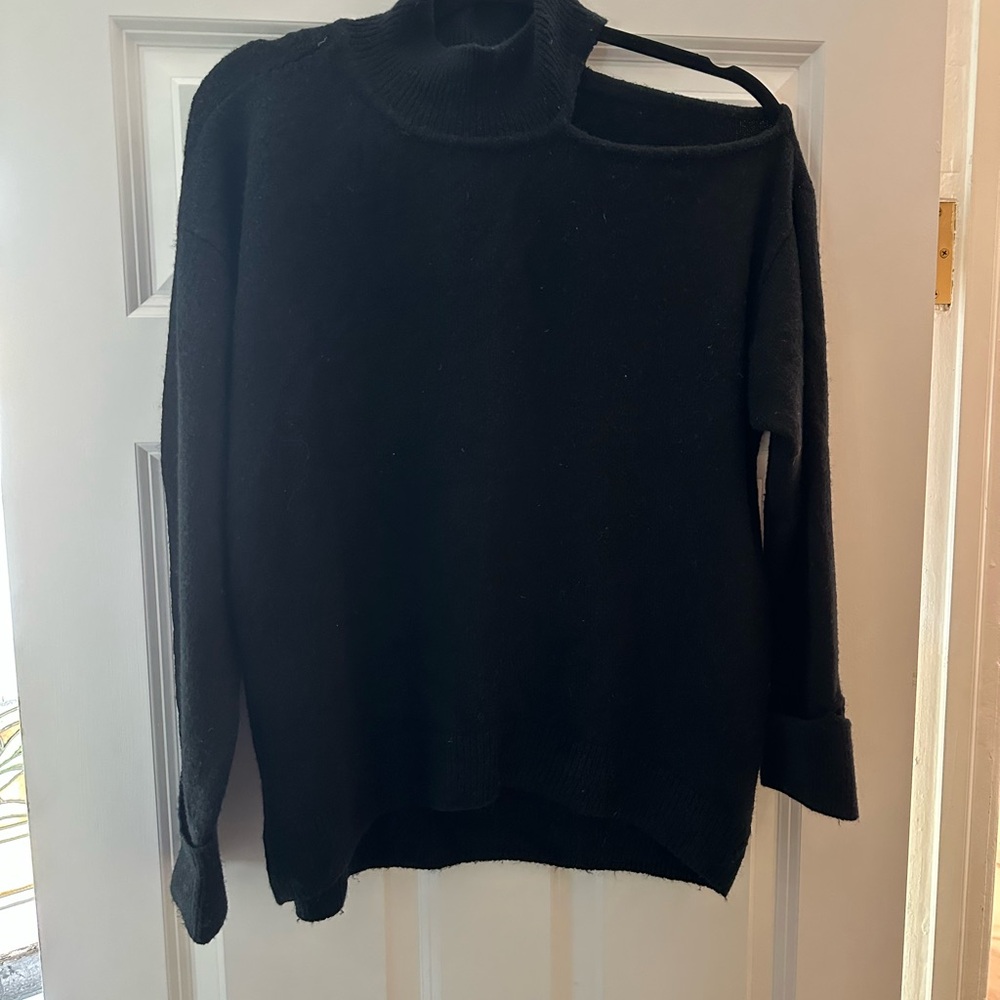 1. State Black Off-the-Shoulder Sweater